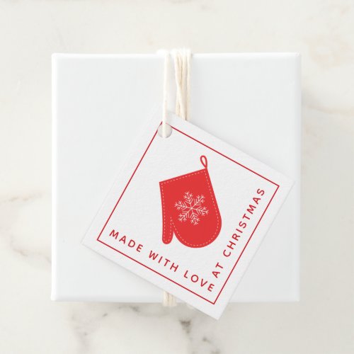 Made For You With Love at Christmas Favor Tags