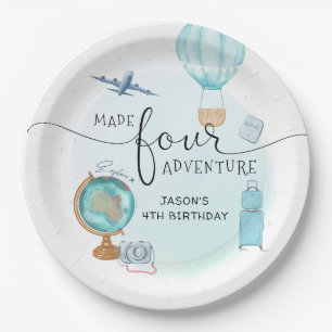 Made Four Adventure 4th Birthday Party Paper Plates