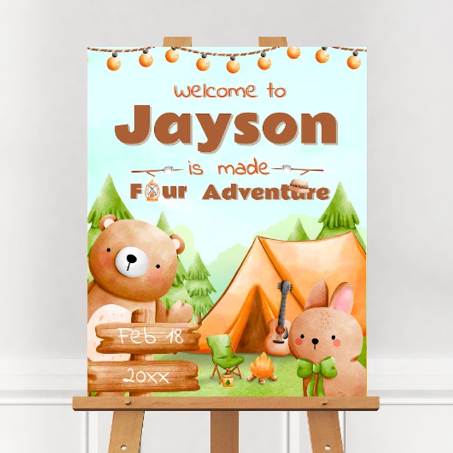 Made Four Adventure - Camping Welcome Sign (Made Four Adventure - Camping Welcome Sign)
