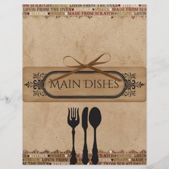 Made From Scratch Recipe Dividers by HeritageMatters at Zazzle