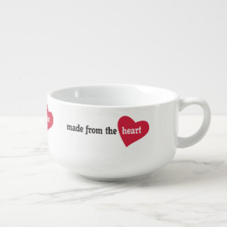 Made from the Heart Food Label Soup Mug