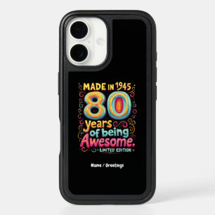  Made in 1945, 80 Years of Being Awesome  iPhone 16 Case