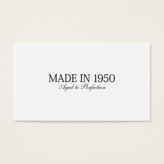 Made in 1950 (Front)