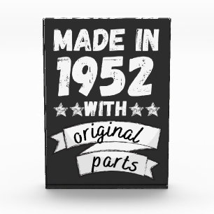 made in 1952 with original parts, acrylic award