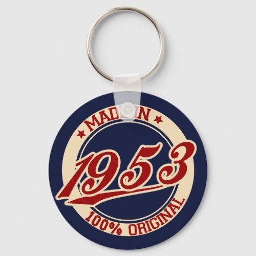 Made In 1953 Keychain