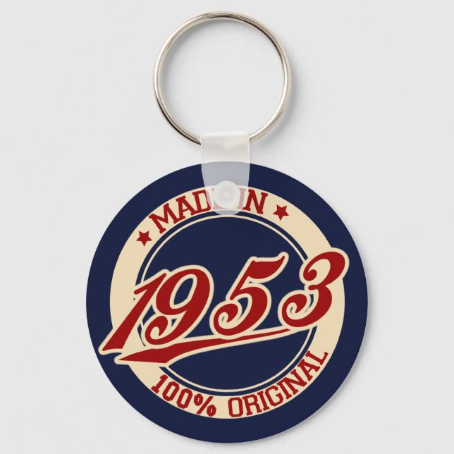 Made In 1953 Keychain (Front)