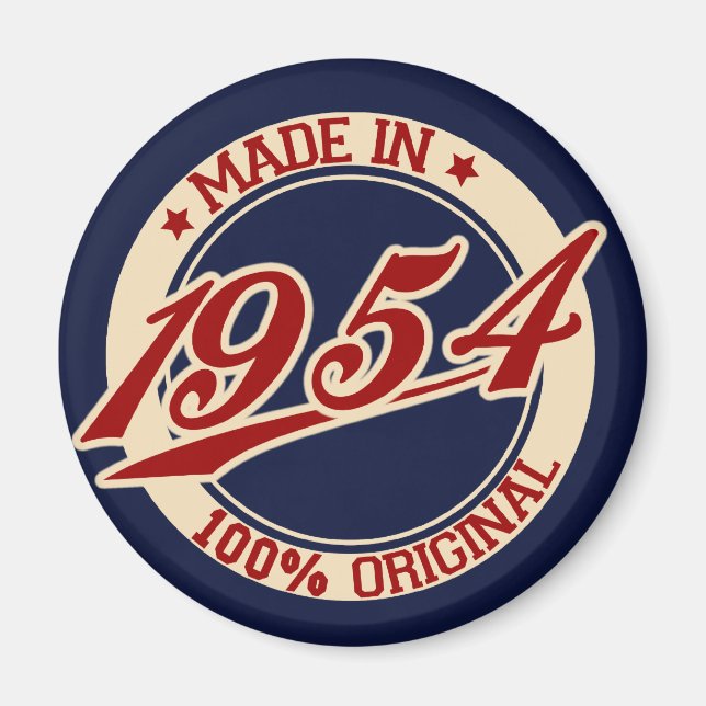 Made In 1954 Magnet (Front)