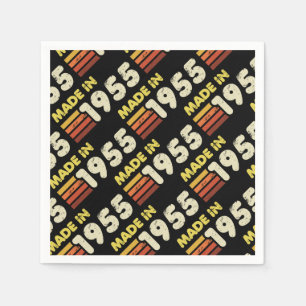 Made In 1955 70th Birthday Napkins