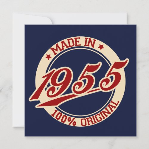 Made In 1955 Card