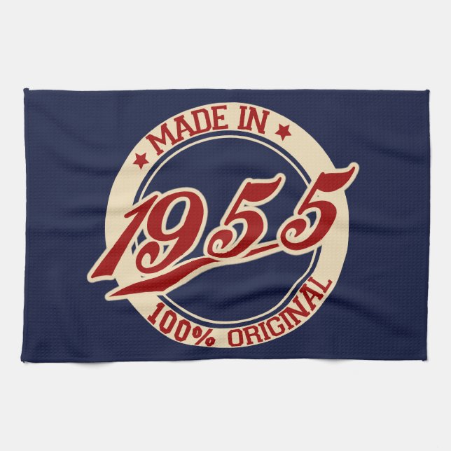 Made In 1955 Towel (Horizontal)