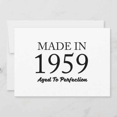 Made In 1959 Card