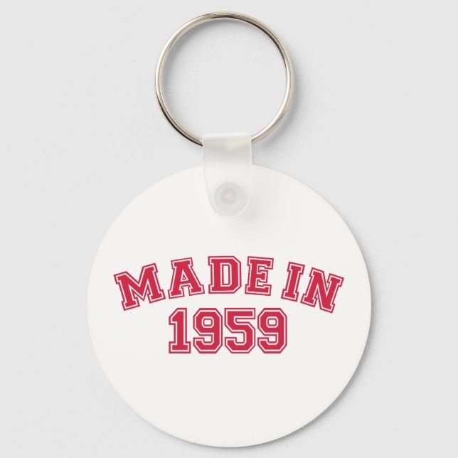 Made in 1959 keychain (Front)