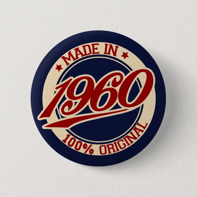Made In 1960 Button (Front)