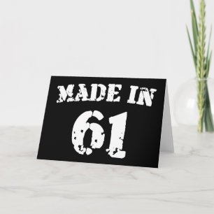 Made In 1961 Card
