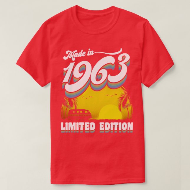 Made in 1963 60th Birthday Gift 60 Years Old 60th  T-Shirt (Design Front)