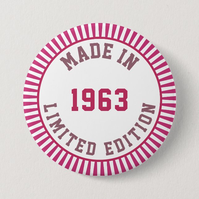 Made in 1963 button (Front)