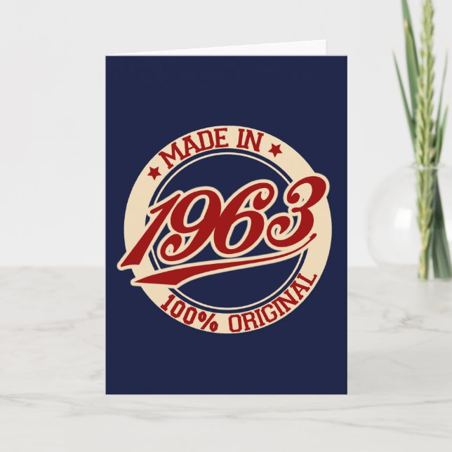 Made In 1963 Card (Front)