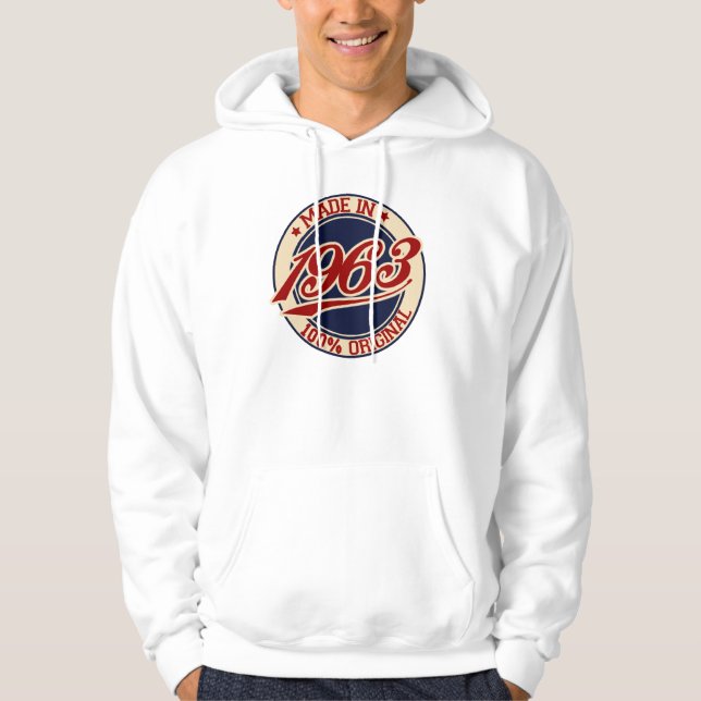 Made In 1963 Hoodie (Front)