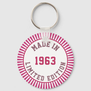 Made in 1963 keychain
