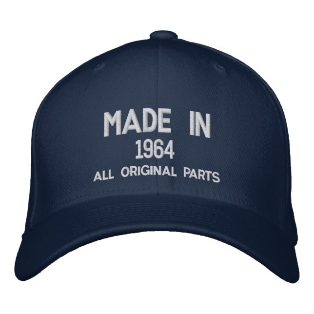Made in 1964 Embroidered Cap - Customizable (Front)