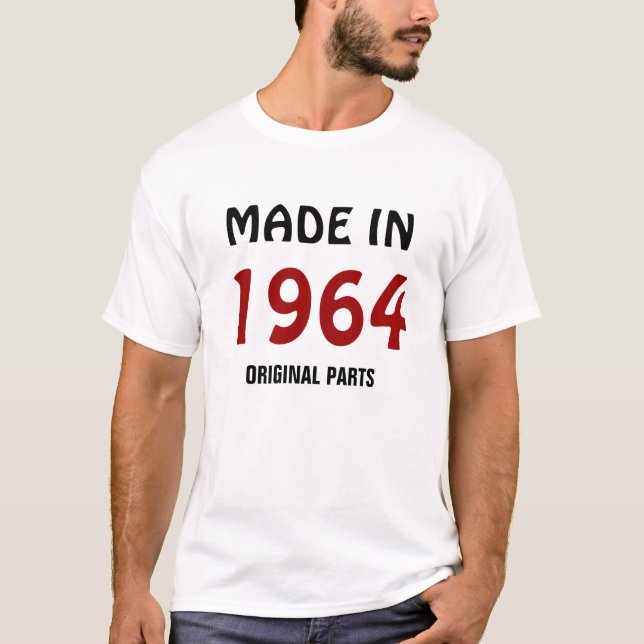 "Made in 1964, Original Parts" t-shirt (Front)