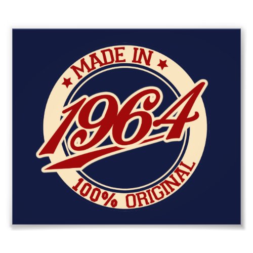 Made In 1964 Photo Print