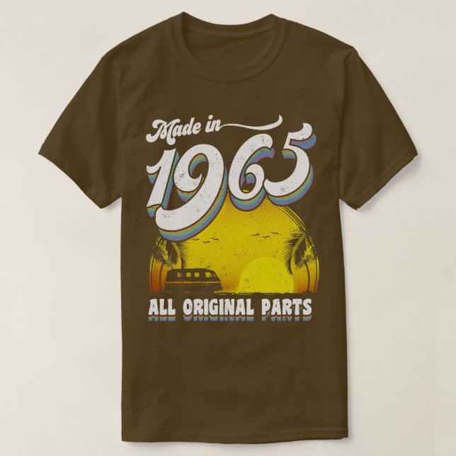 Made in 1965 All Original Parts 53d Birthday Gift T-Shirt (Design Front)