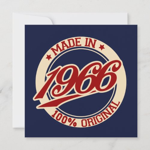 Made In 1966 Card