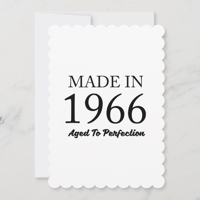 Made In 1966 Card (Front)
