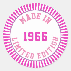 Made in 1966 classic round sticker
