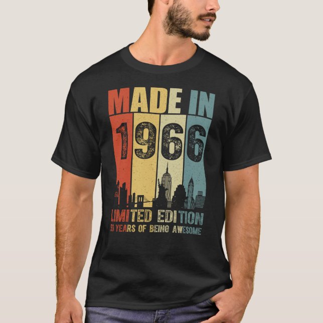 Made In 1966 Limited Edition 59 Years T-Shirt (Front)