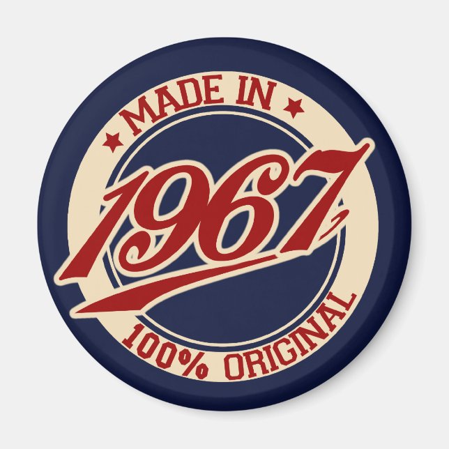 Made In 1967 Magnet (Front)