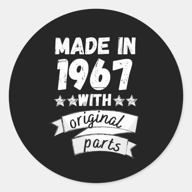 made in 1967 with original parts, classic round sticker (Front)
