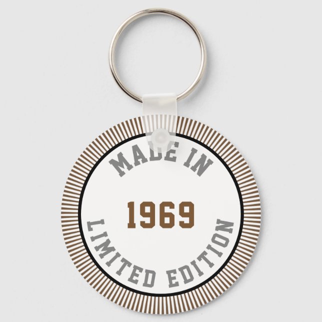 Made in 1969 keychain (Front)