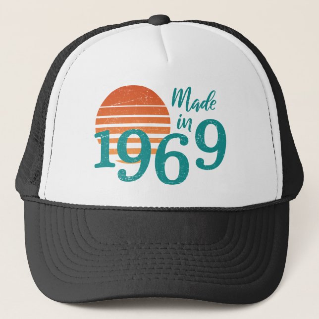 Made In 1969 Vintage Trucker Hat (Front)