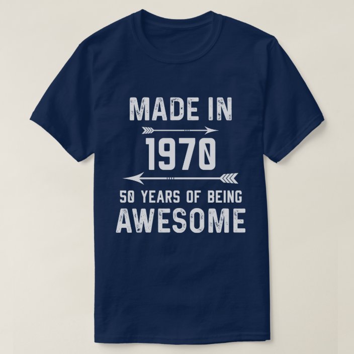 50 years of awesomeness t shirt