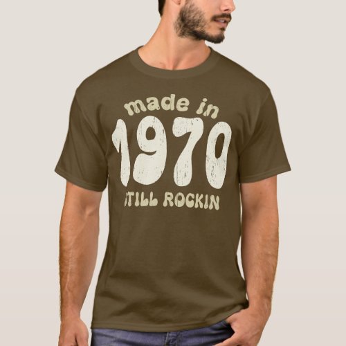 Made in 1970 still rocking vintage distressed T_Shirt