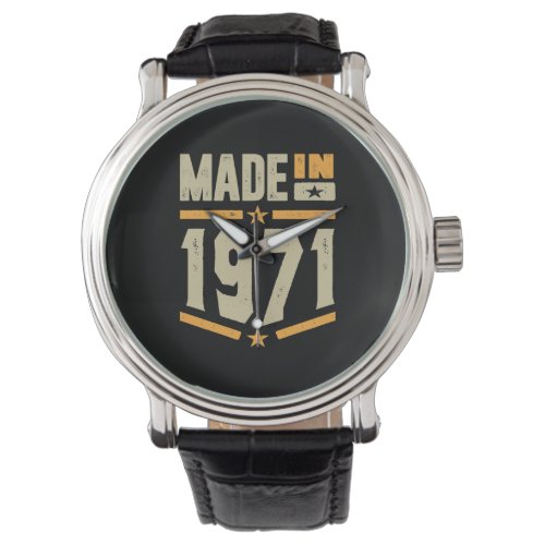 Made In 1971 Birthday Gift Watch