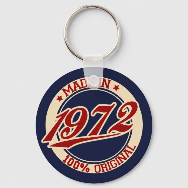 Made In 1972 Keychain (Front)