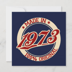 Made In 1973 Card
