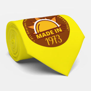 MADE IN 1973 funny birthday gift                   Neck Tie