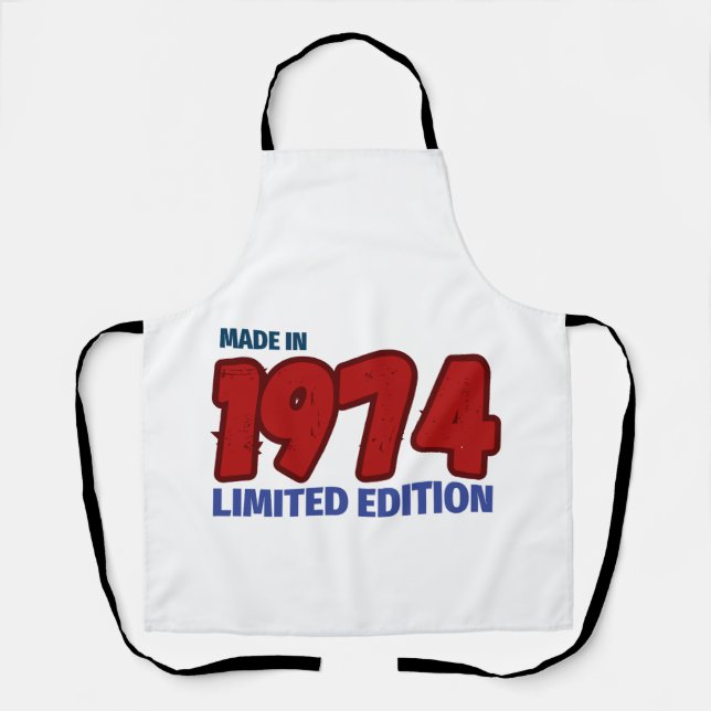 Made in 1974 Limited Edition T-Shirt Apron (Front)