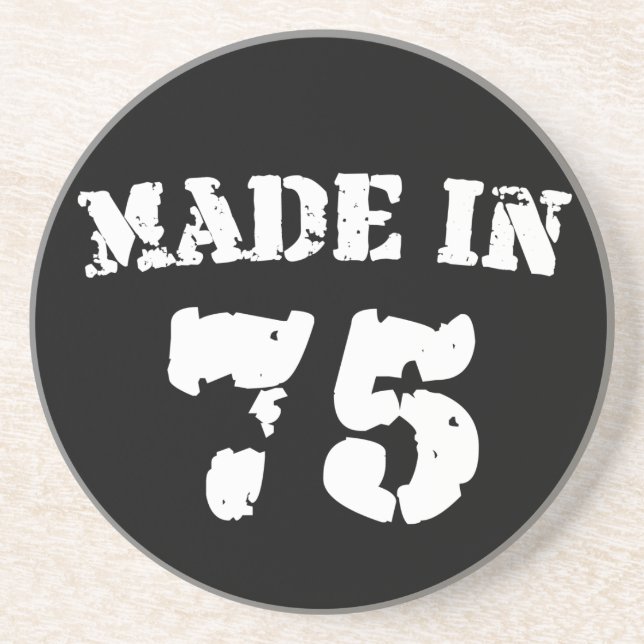 Made In 1975 Drink Coaster (Front)