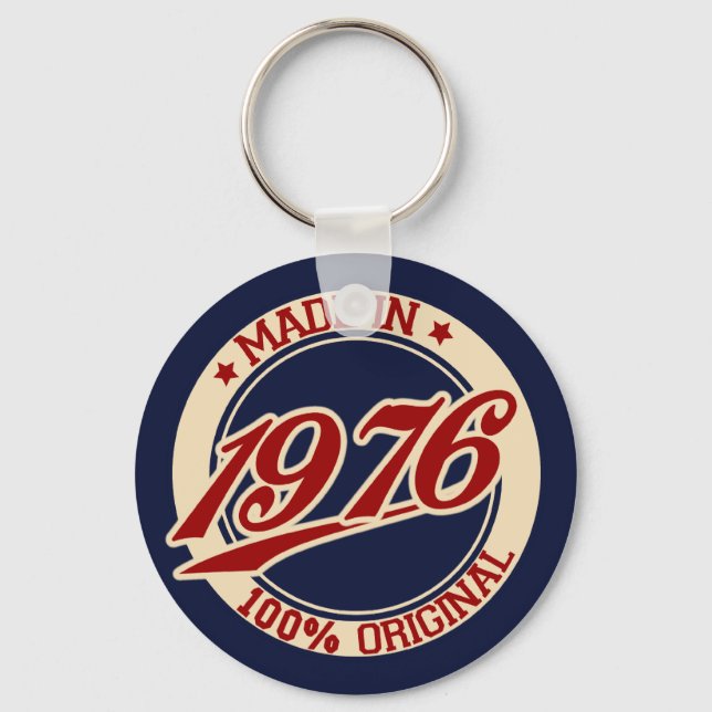 Made In 1976 Keychain (Front)