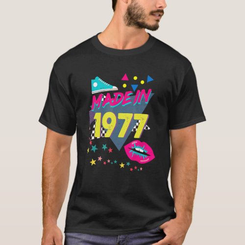 Made In 1977 45th Birthday 80s 90s 1990s 1980s Nos T_Shirt