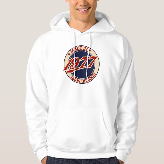Made In 1977 Hoodie (Front)