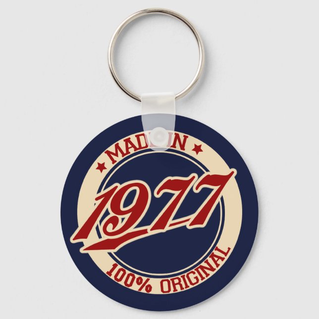 Made In 1977 Keychain (Front)