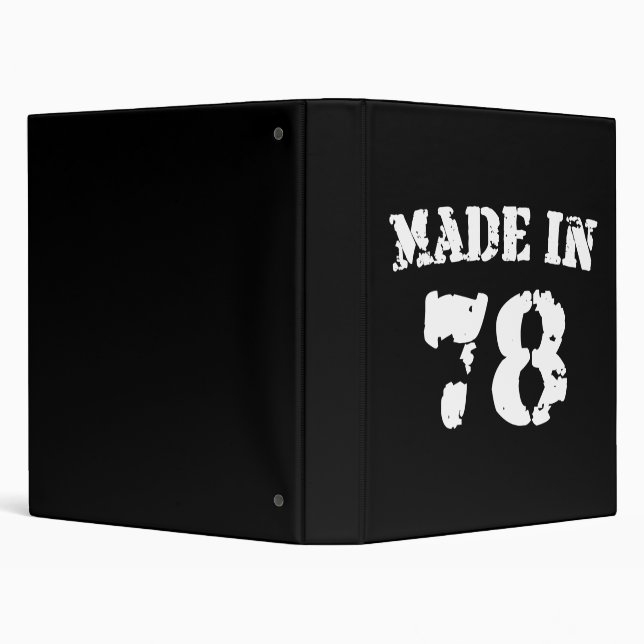 Made In 1978 3 Ring Binder (Background)