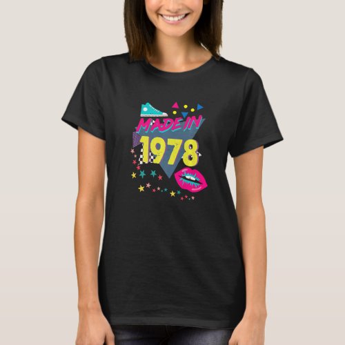 Made In 1978 44th Birthday 80s 90s 1990s 1980s Nos T_Shirt