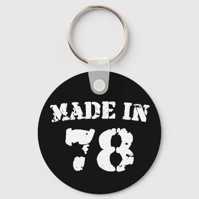 Made In 1978 Keychain (Front)